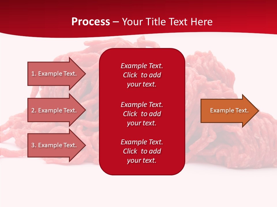Lamb Pink Food PowerPoint Template