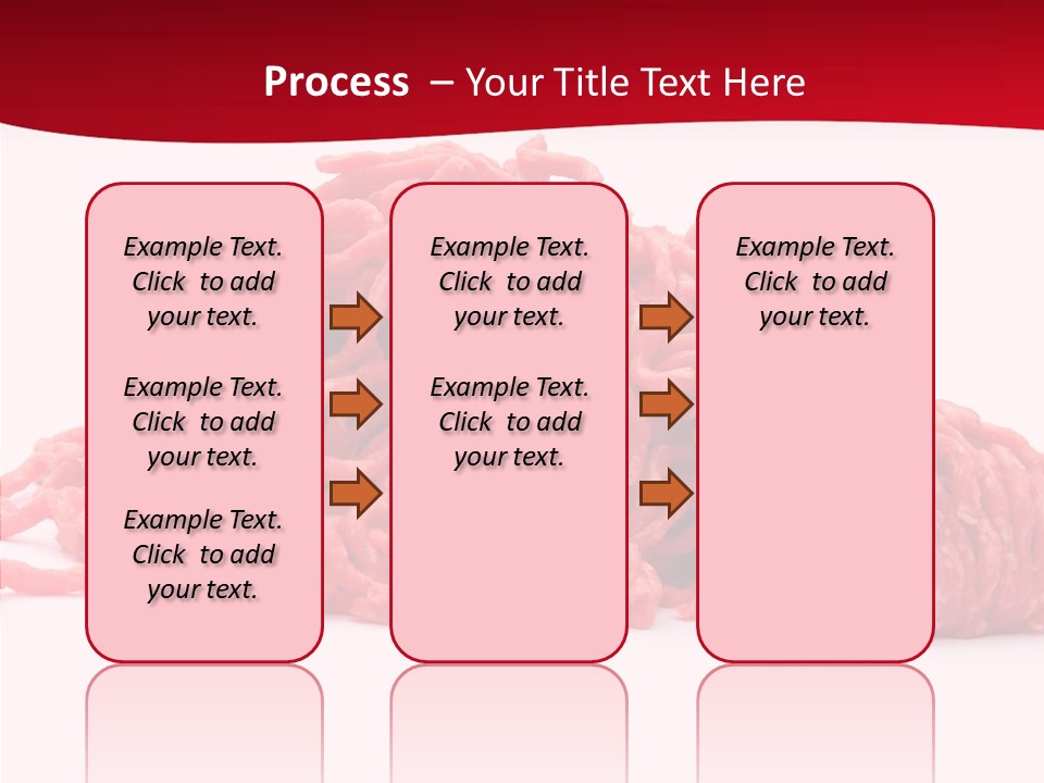 Lamb Pink Food PowerPoint Template