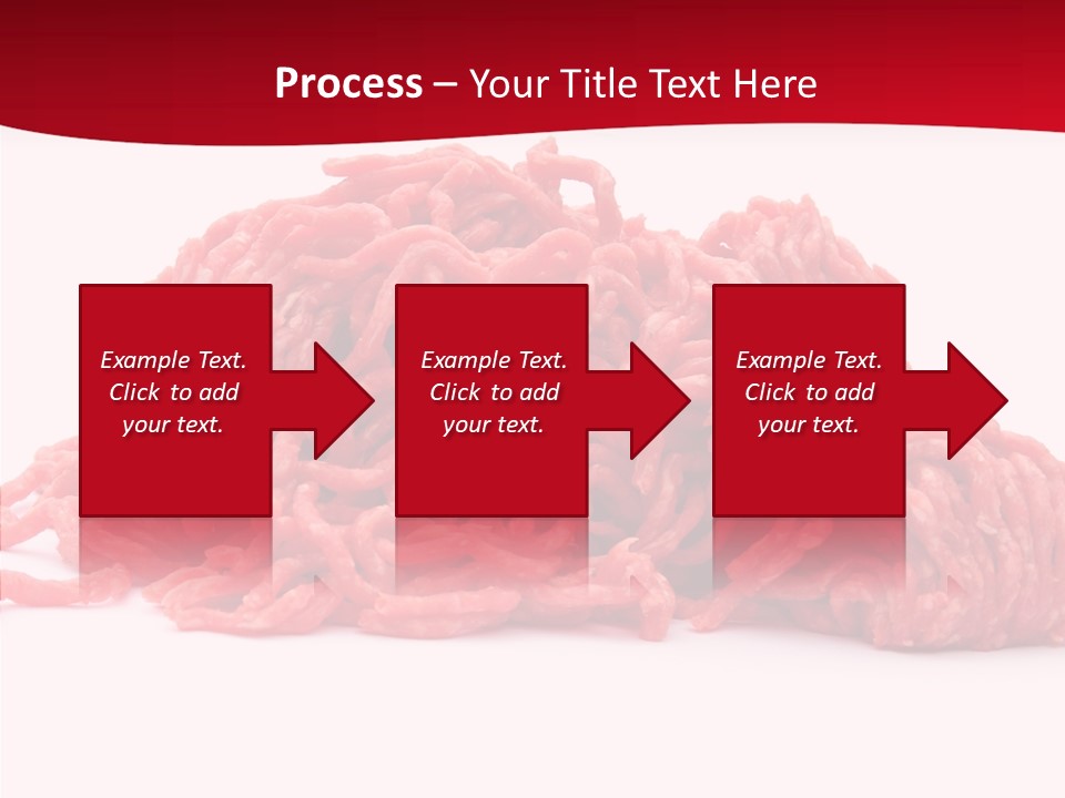 Lamb Pink Food PowerPoint Template