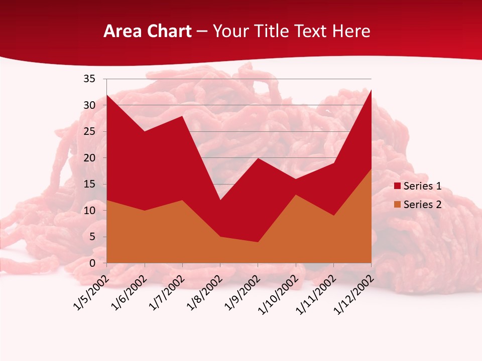 Lamb Pink Food PowerPoint Template