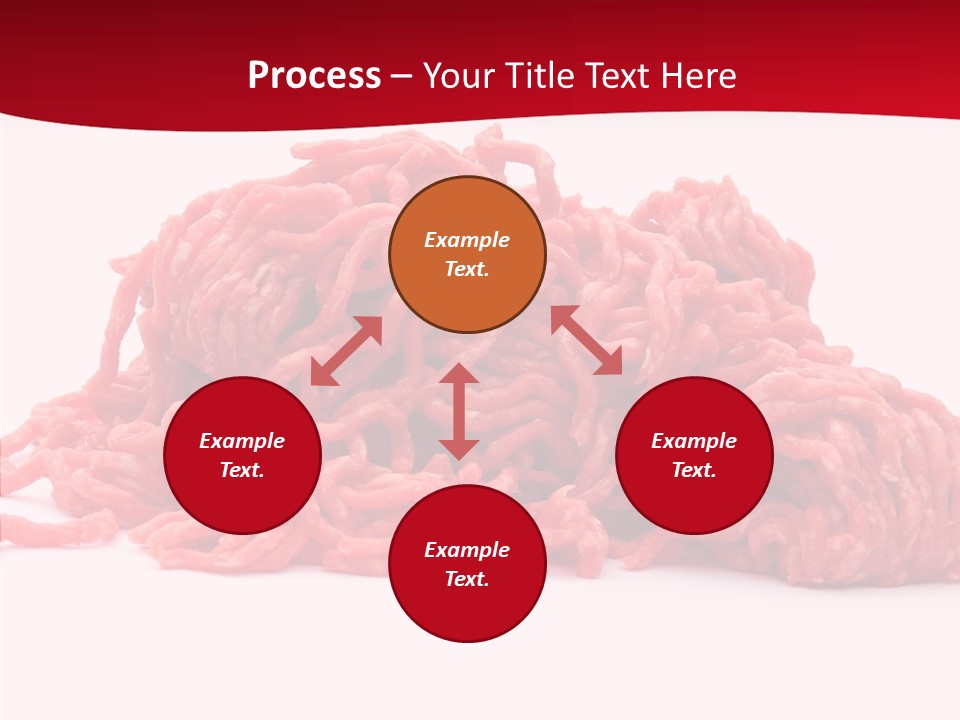 Lamb Pink Food PowerPoint Template