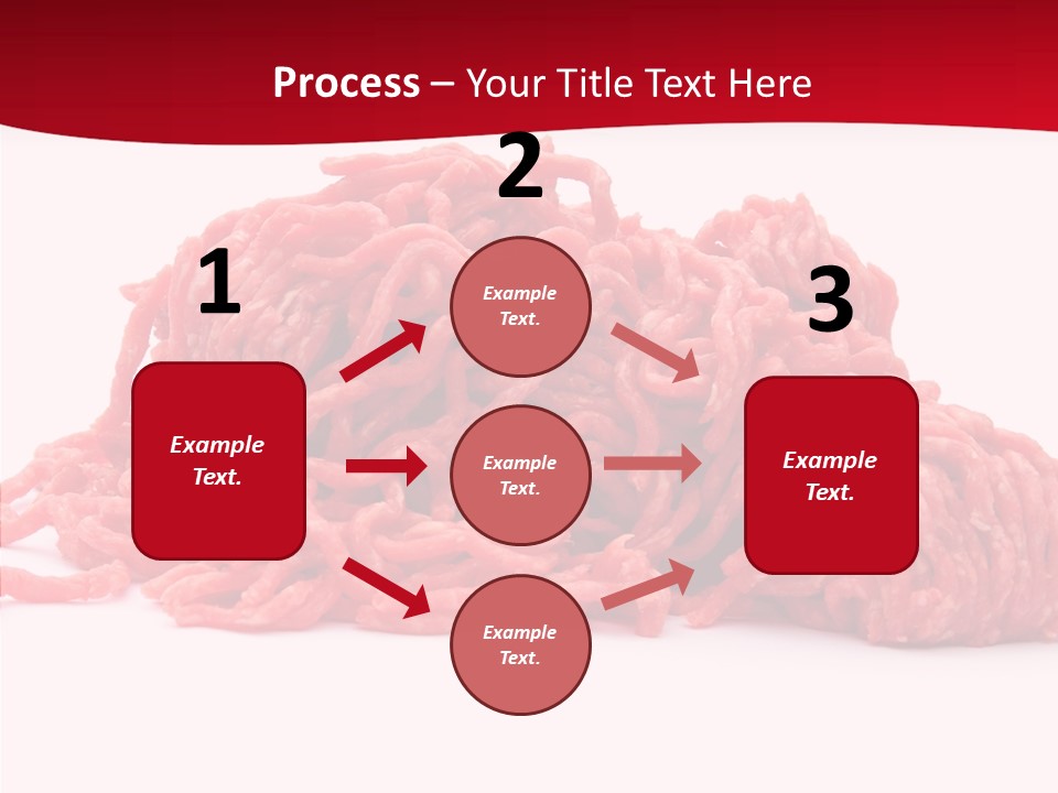 Lamb Pink Food PowerPoint Template
