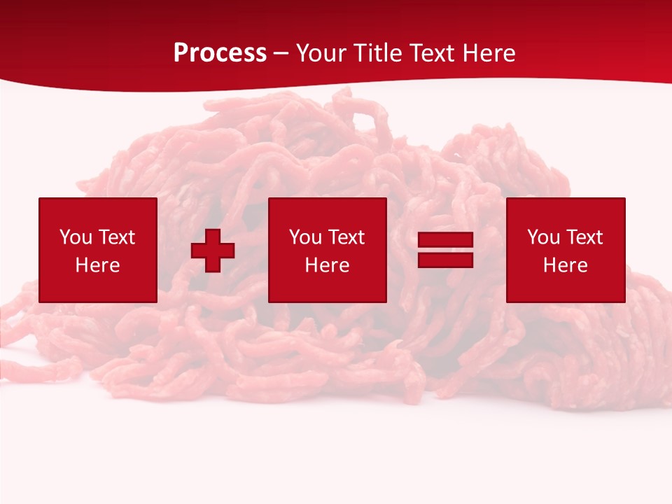 Lamb Pink Food PowerPoint Template