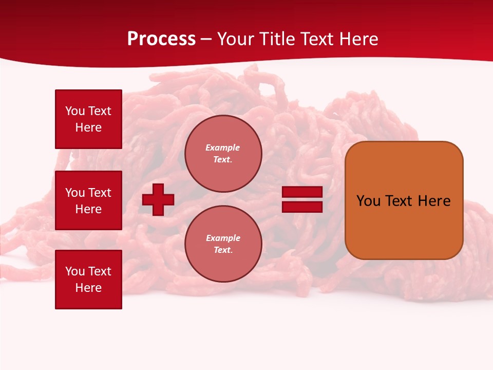 Lamb Pink Food PowerPoint Template