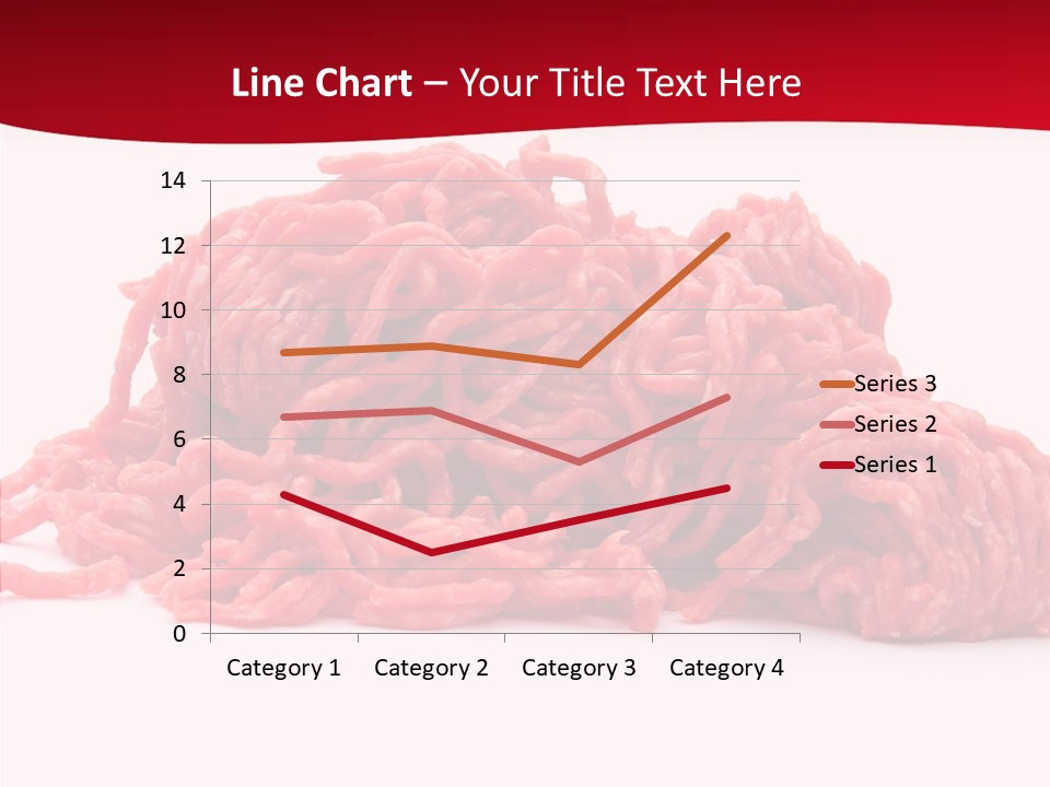 Lamb Pink Food PowerPoint Template