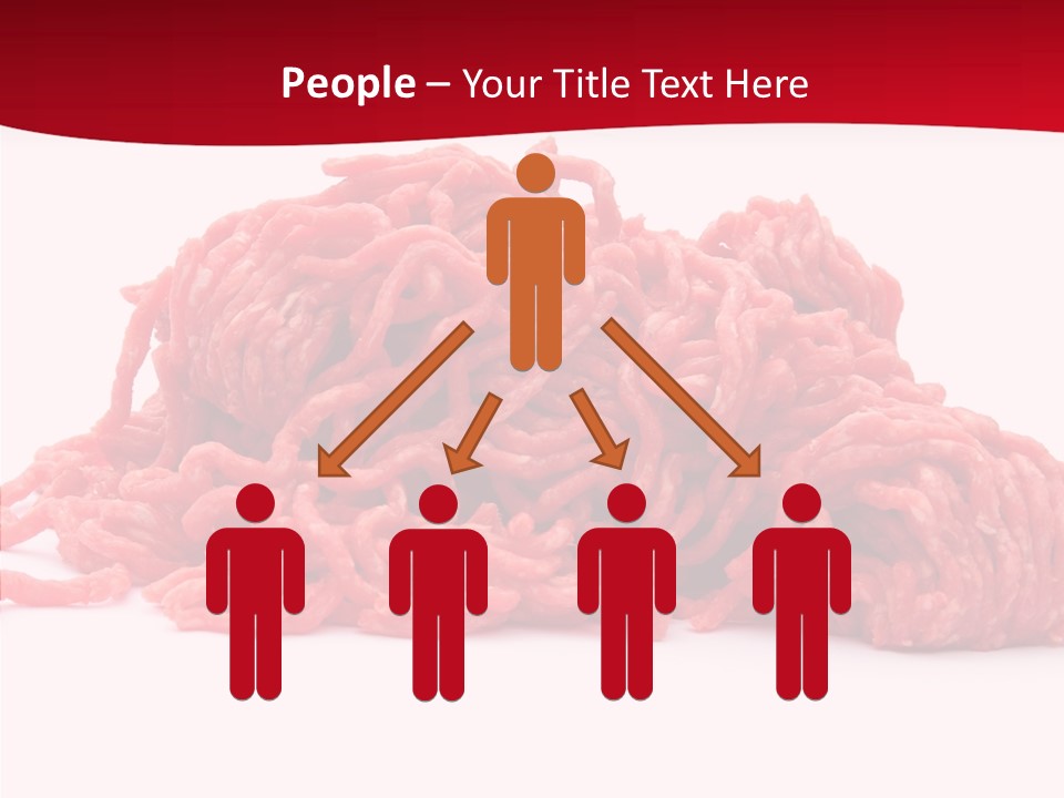 Lamb Pink Food PowerPoint Template