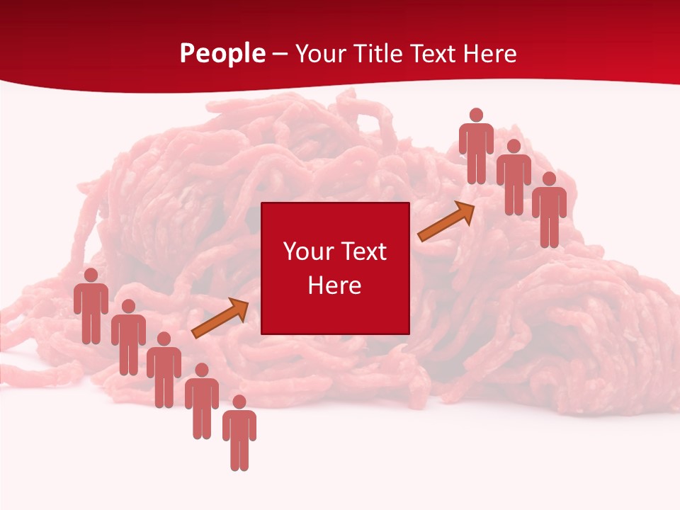 Lamb Pink Food PowerPoint Template