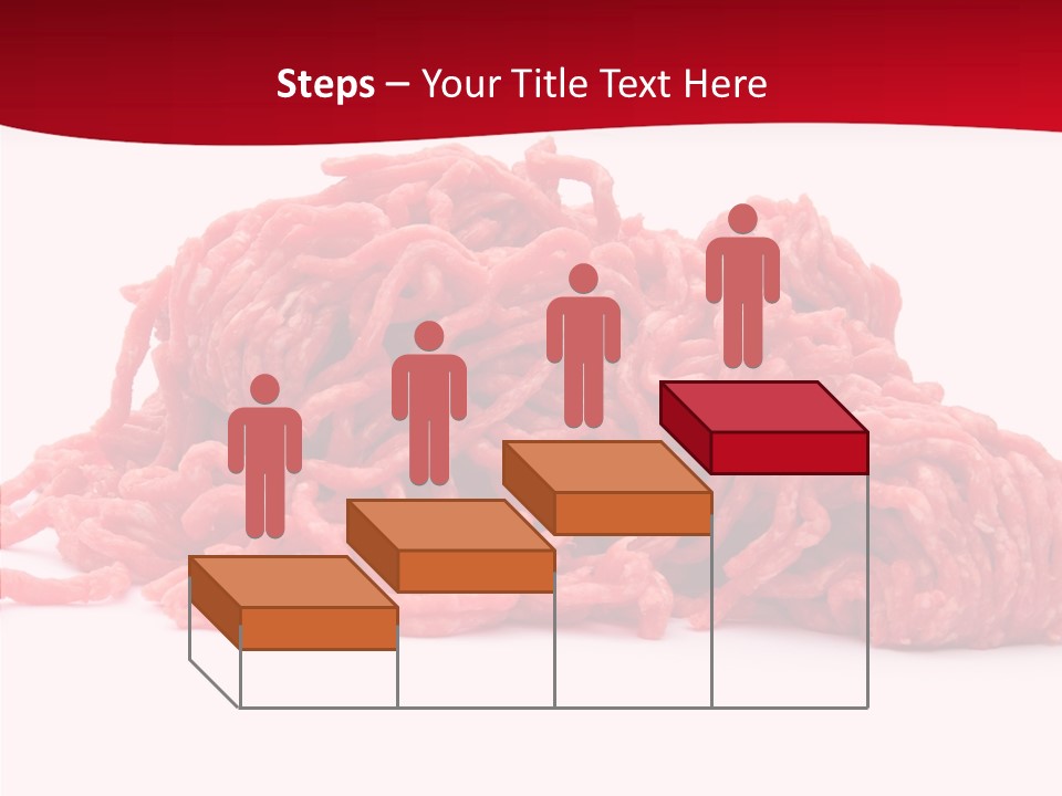 Lamb Pink Food PowerPoint Template