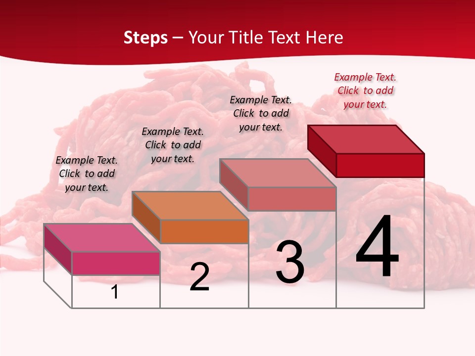 Lamb Pink Food PowerPoint Template
