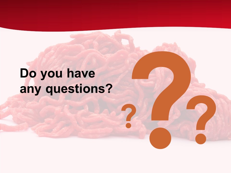 Lamb Pink Food PowerPoint Template