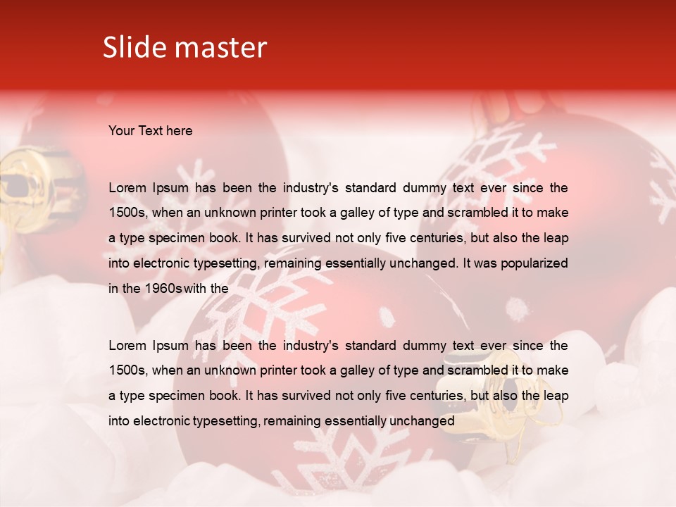 X Mas Xmas Festivities PowerPoint Template