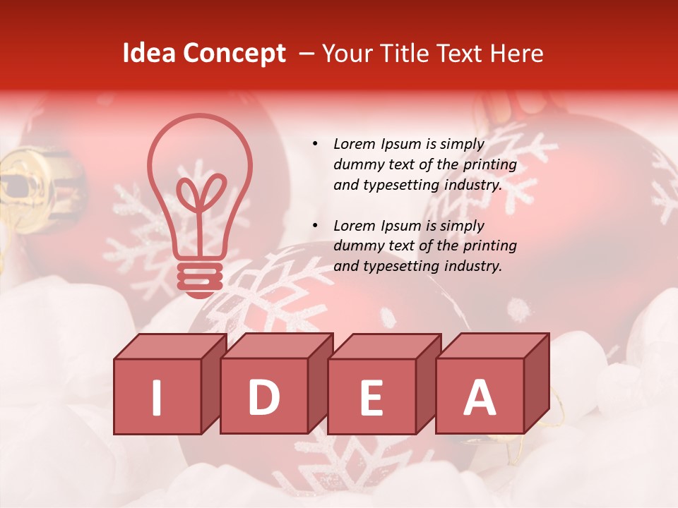 X Mas Xmas Festivities PowerPoint Template