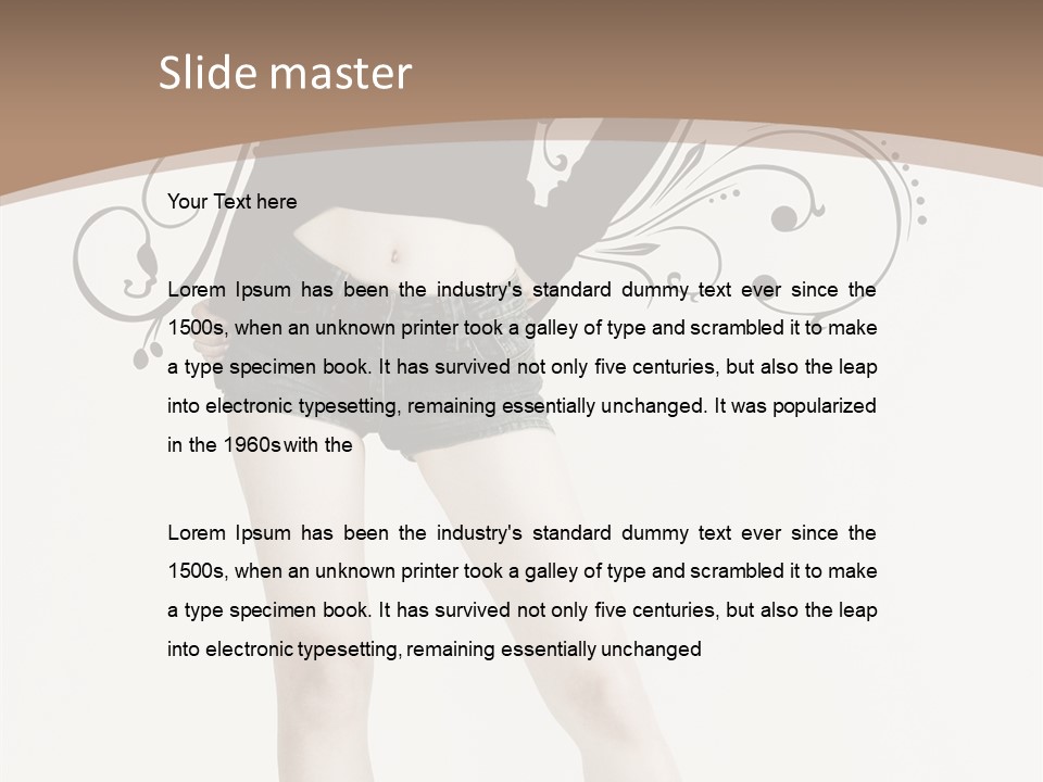 Cosmetics Red Lipstick PowerPoint Template