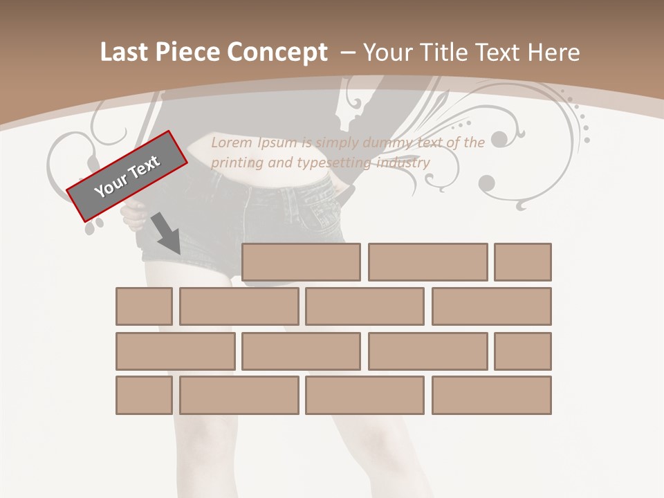 Cosmetics Red Lipstick PowerPoint Template