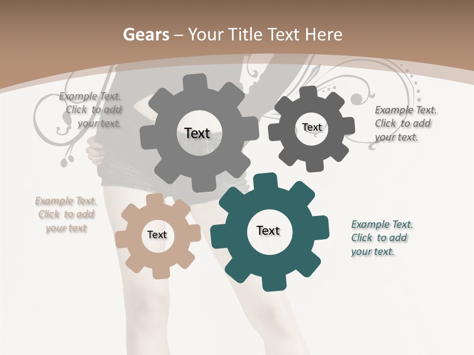 Cosmetics Red Lipstick PowerPoint Template