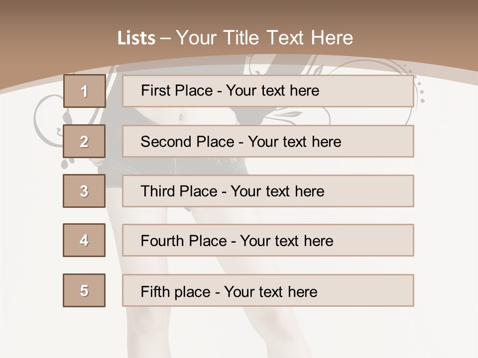 Cosmetics Red Lipstick PowerPoint Template