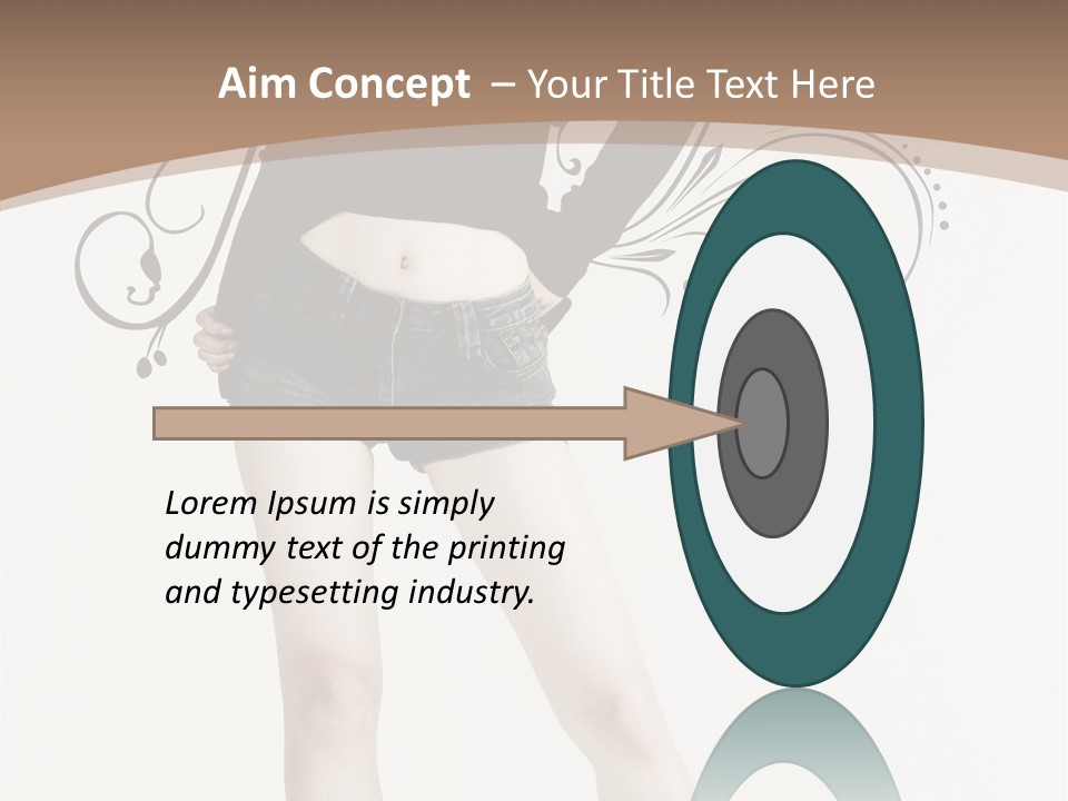 Cosmetics Red Lipstick PowerPoint Template