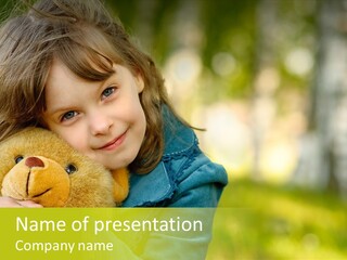 Happiness Summer Doll PowerPoint Template