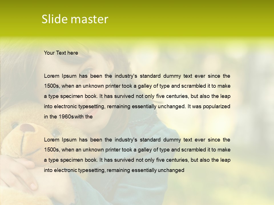 Happiness Summer Doll PowerPoint Template