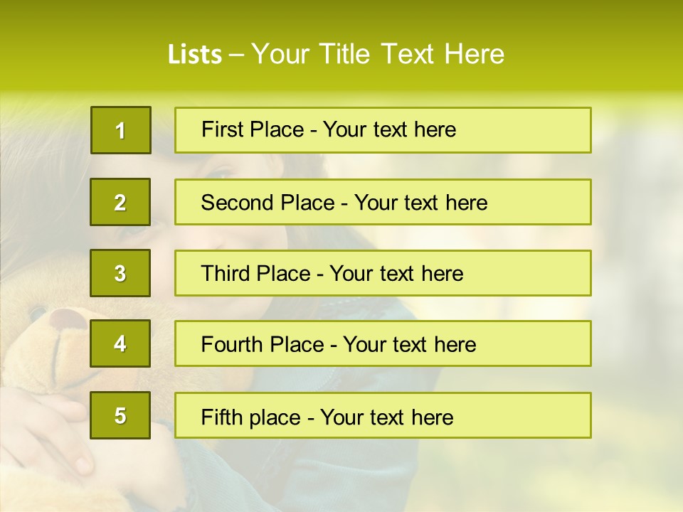 Happiness Summer Doll PowerPoint Template