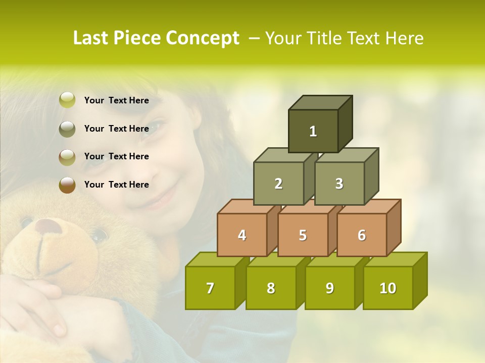 Happiness Summer Doll PowerPoint Template