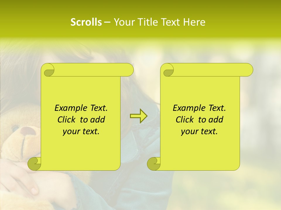 Happiness Summer Doll PowerPoint Template