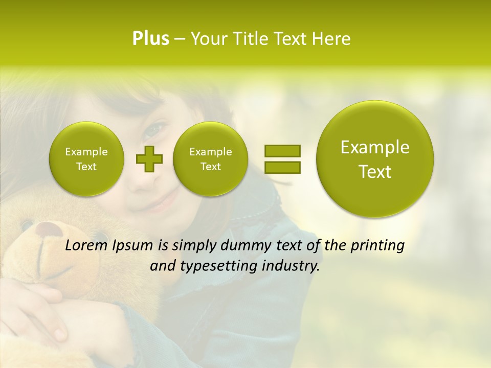 Happiness Summer Doll PowerPoint Template