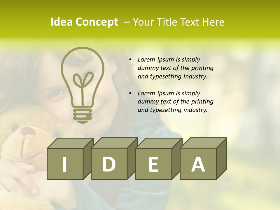 Happiness Summer Doll PowerPoint Template