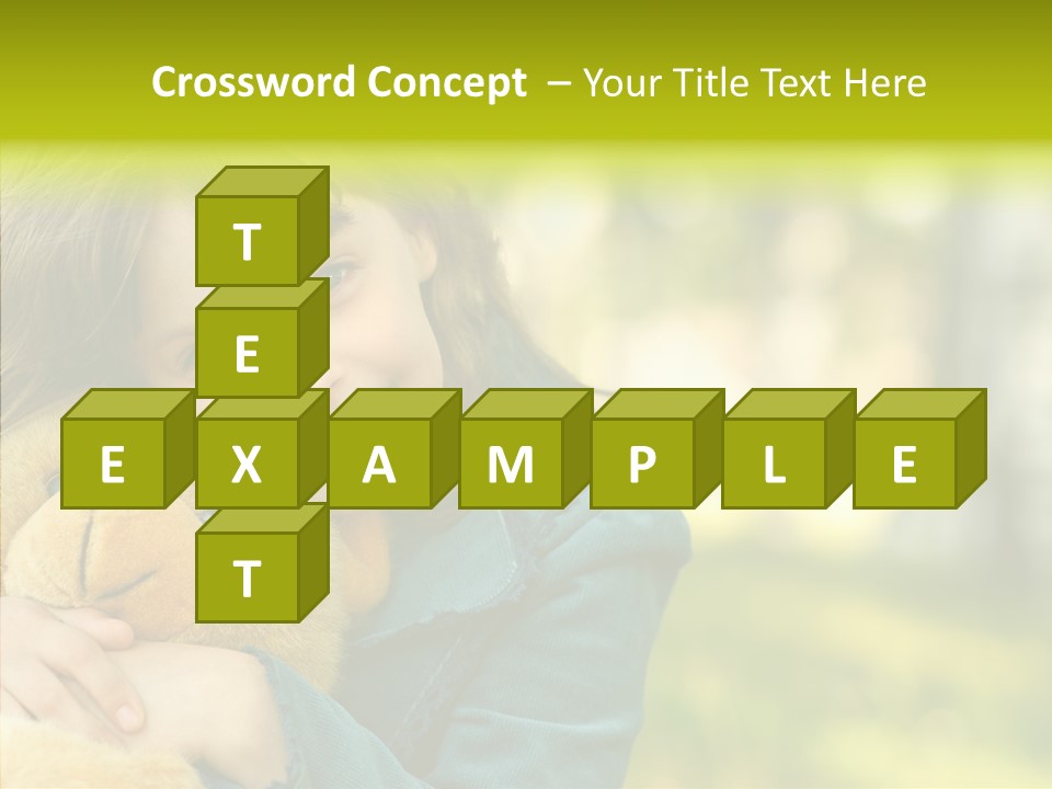 Happiness Summer Doll PowerPoint Template