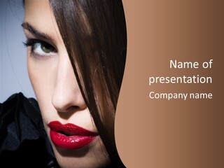 Red Hair Hispanic PowerPoint Template