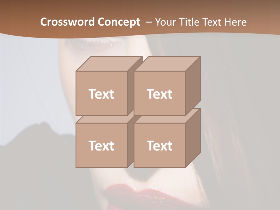 Red Hair Hispanic PowerPoint Template