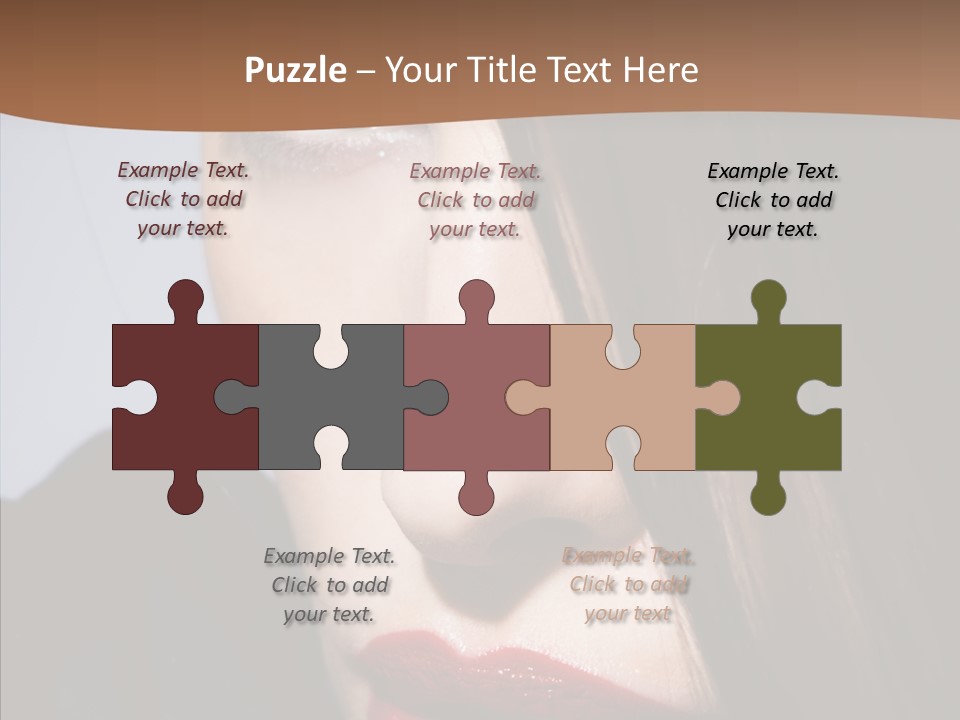 Red Hair Hispanic PowerPoint Template