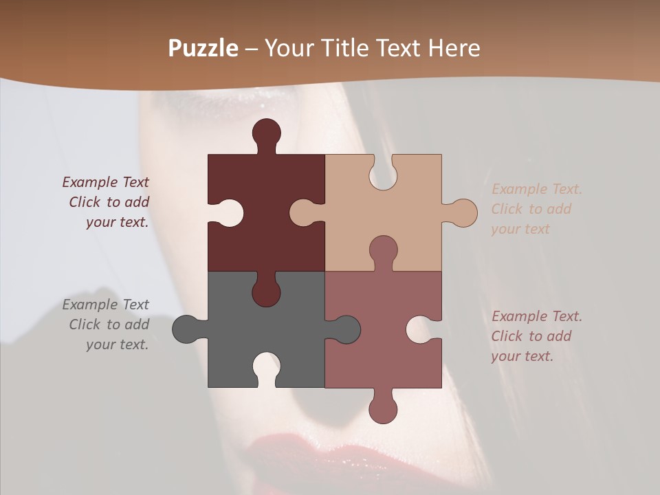 Red Hair Hispanic PowerPoint Template