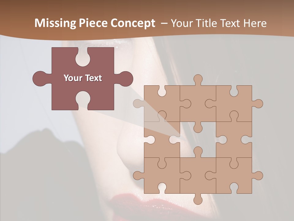 Red Hair Hispanic PowerPoint Template