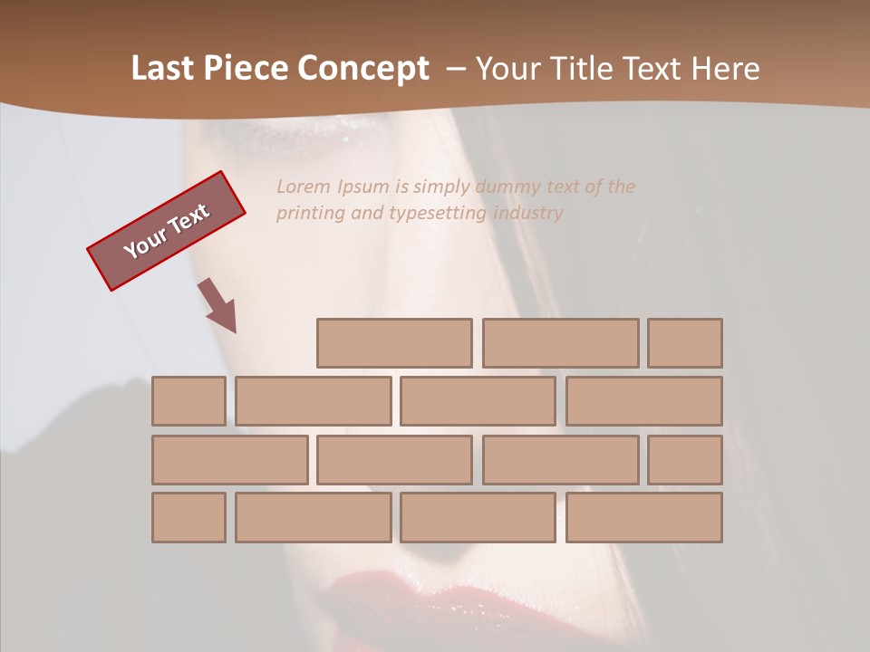 Red Hair Hispanic PowerPoint Template