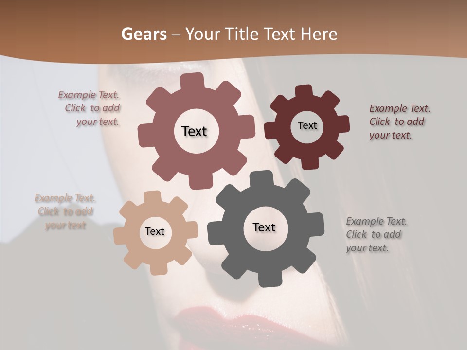 Red Hair Hispanic PowerPoint Template