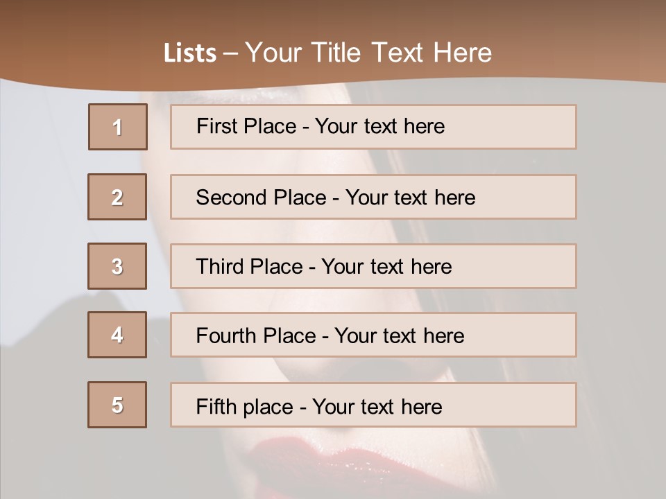 Red Hair Hispanic PowerPoint Template