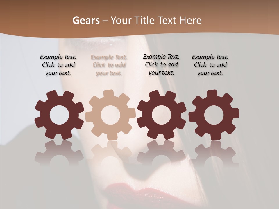 Red Hair Hispanic PowerPoint Template