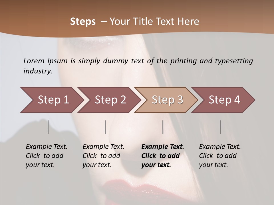 Red Hair Hispanic PowerPoint Template