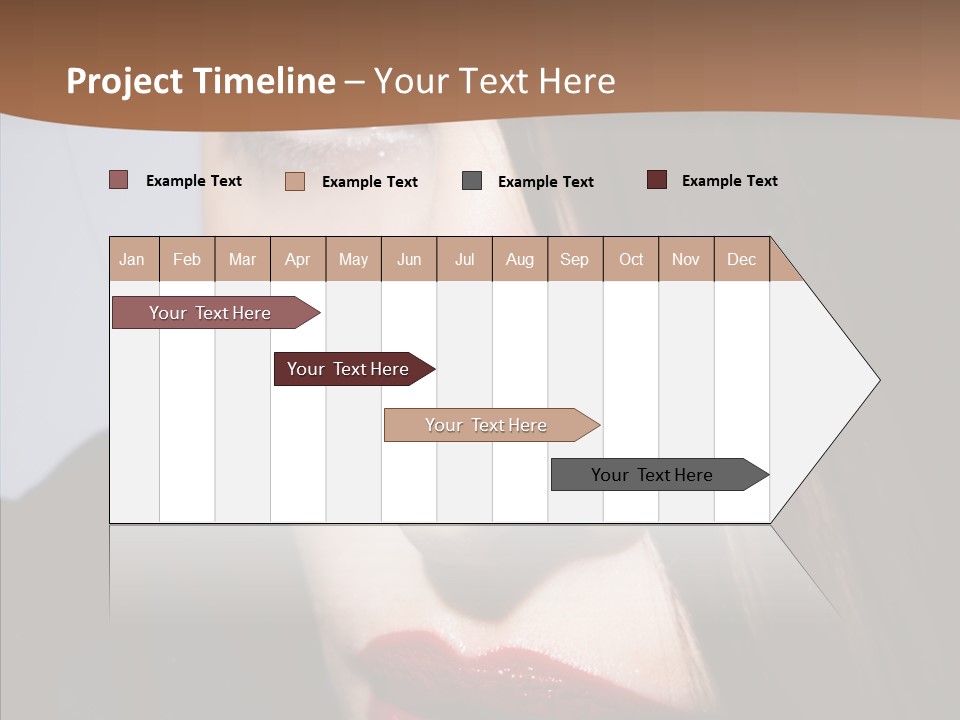 Red Hair Hispanic PowerPoint Template