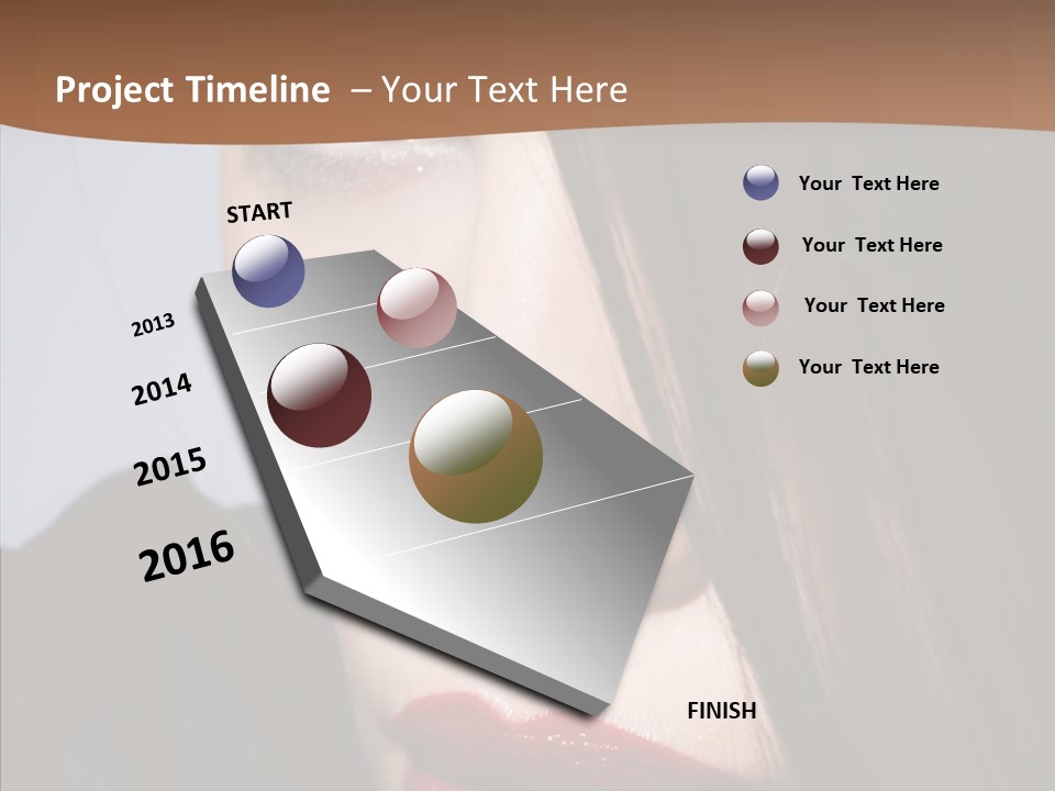 Red Hair Hispanic PowerPoint Template