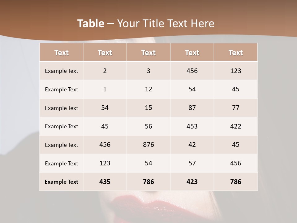 Red Hair Hispanic PowerPoint Template