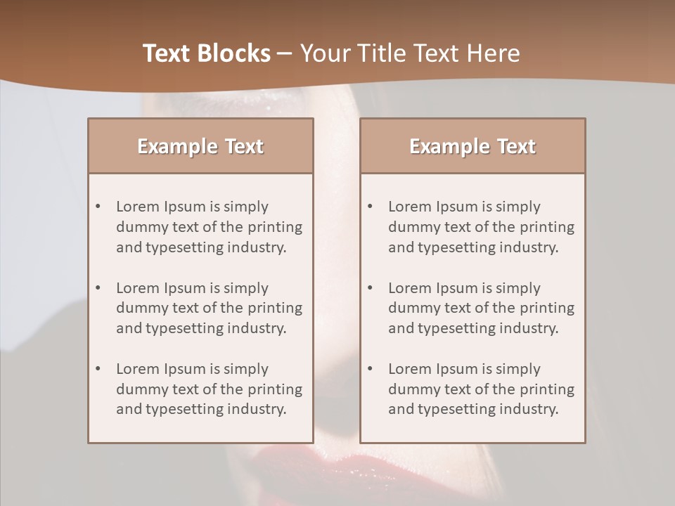 Red Hair Hispanic PowerPoint Template