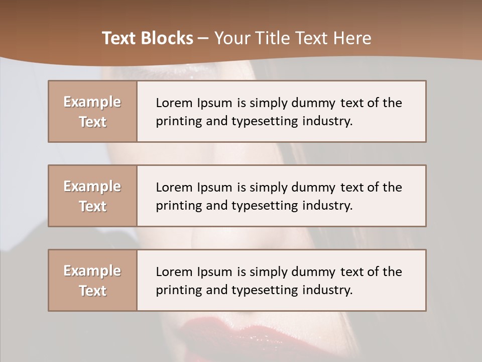 Red Hair Hispanic PowerPoint Template