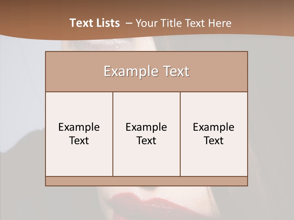 Red Hair Hispanic PowerPoint Template