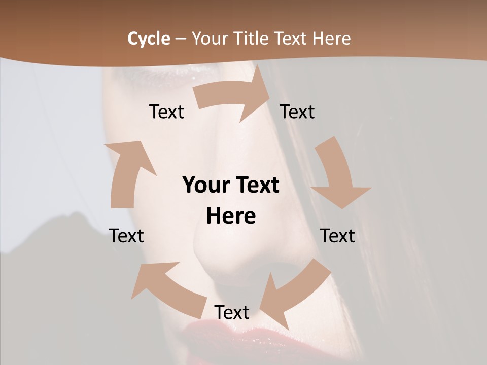 Red Hair Hispanic PowerPoint Template