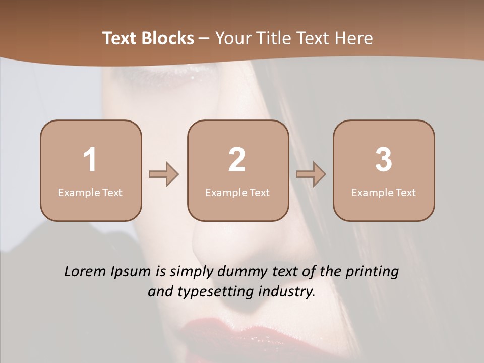 Red Hair Hispanic PowerPoint Template