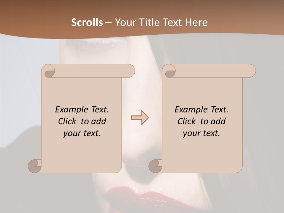 Red Hair Hispanic PowerPoint Template