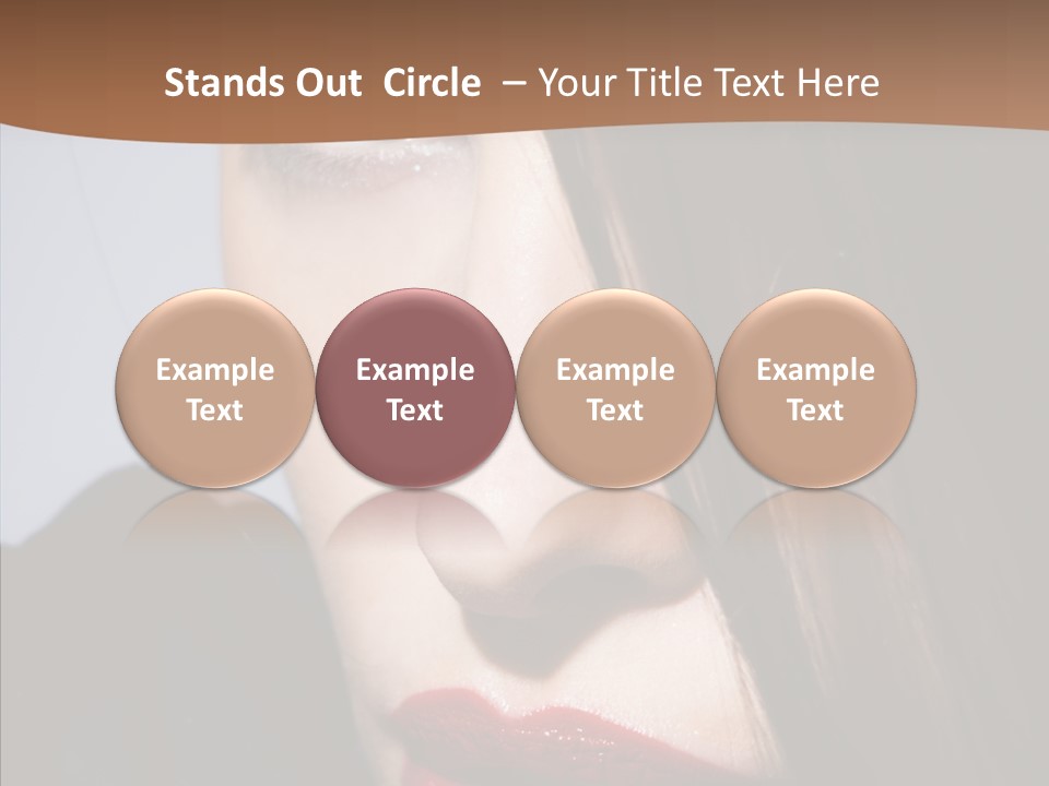 Red Hair Hispanic PowerPoint Template