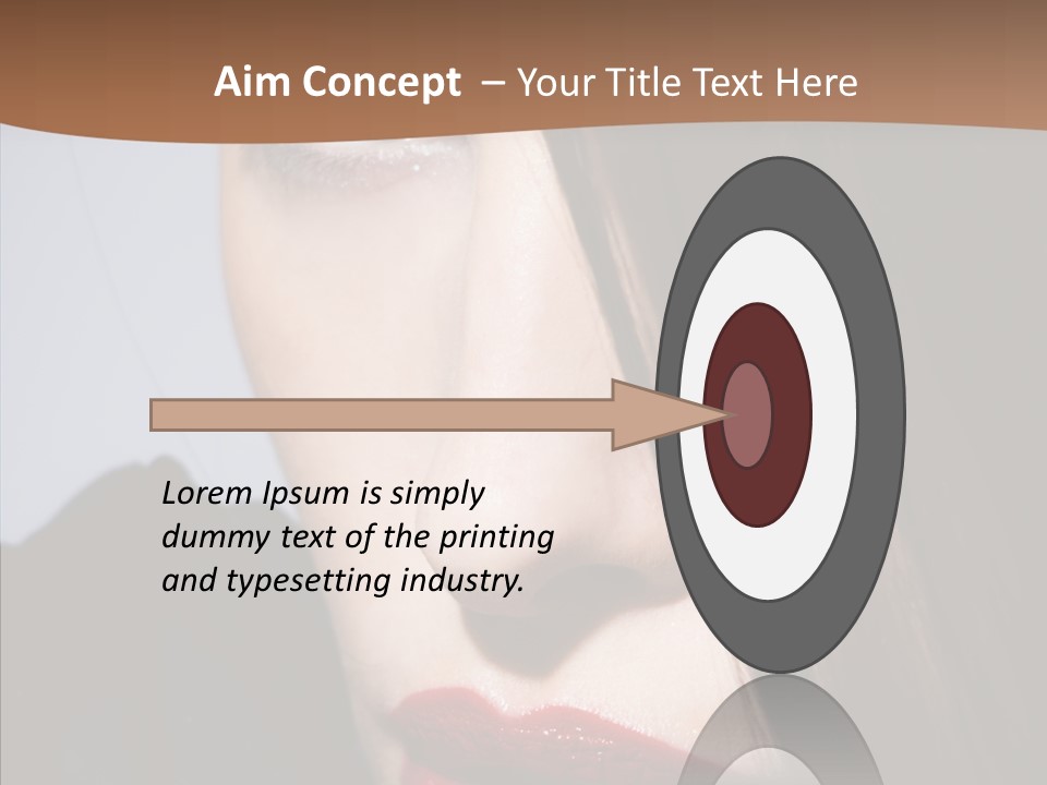 Red Hair Hispanic PowerPoint Template